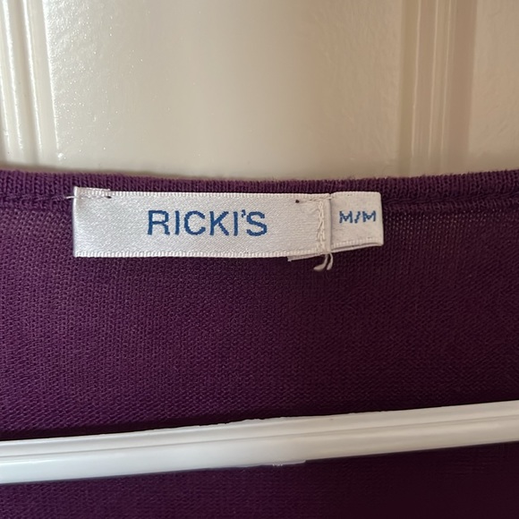 Ricki’s Rich Purple Light Weight Scoop Neck Sweater - Picture 4 of 5